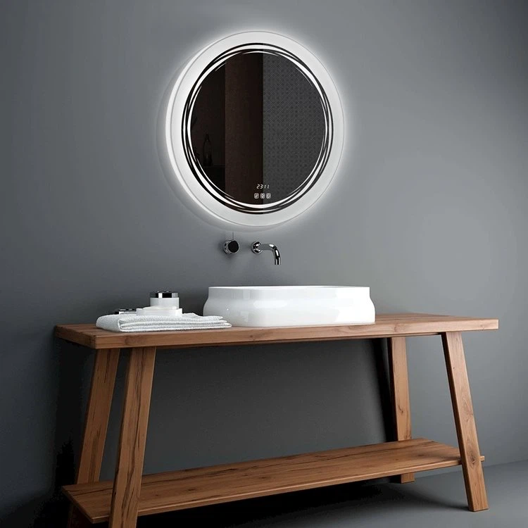 Led Lighted Super Bright Dimmable Round Mirror